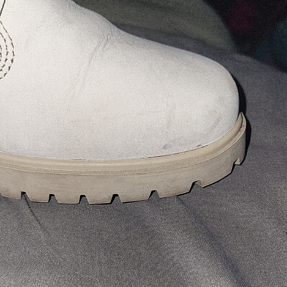 Timberland Women's White and Black Combat Boots - Picture 7 of 12